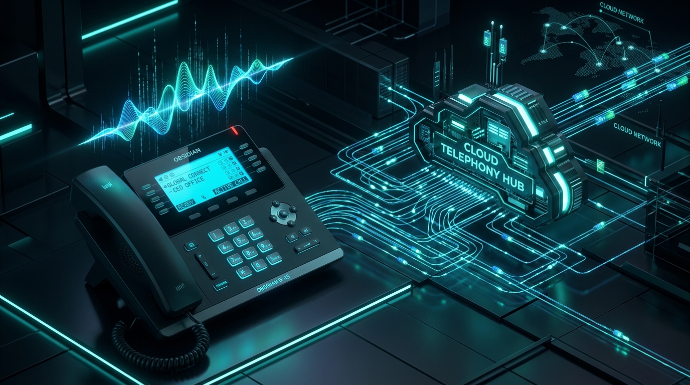 Sentinel Owl Executive VoIP Desk Phone and Cloud Telephony Architecture